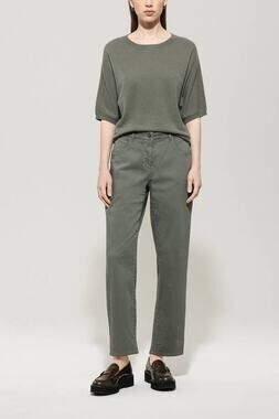 LUISA CERANO High-stretch Tapered Denim Jeans in Army Green 34 US 4